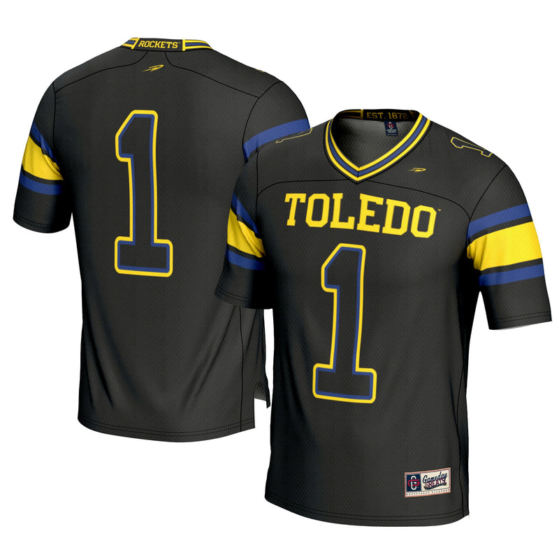 #1 Toledo Rockets GameDay Greats Football Jersey - Black