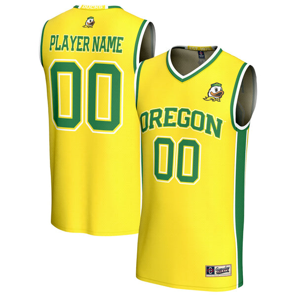 Oregon Ducks GameDay Greats Lightweight Collegiate Basketball NIL Pick-A-Player Fashion Jersey - Yellow