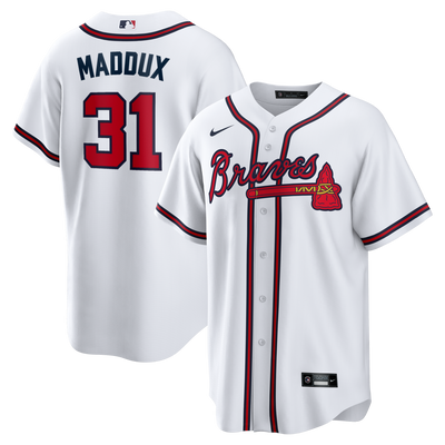 Atlanta Braves Greg Maddux Nike White Home Retired Player Replica Jersey