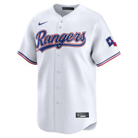 Texas Rangers Nike White Home Limited Custom Jersey