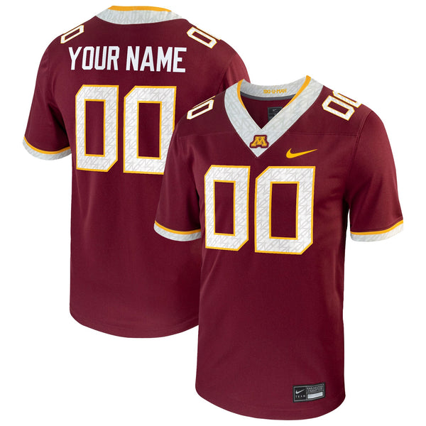Minnesota Golden Gophers Nike Football Custom Game Jersey - Maroon