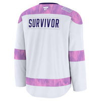 Florida Panthers Fanatics White Hockey Fights Cancer Survivor Practice Jersey