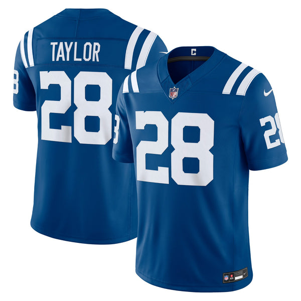 Indianapolis Colts Jonathan Taylor Nike Royal Team Vapor F.U.S.E. Stitched Limited Jersey