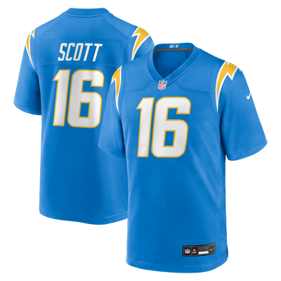 Los Angeles Chargers JK Scott Nike Powder Blue Game Jersey