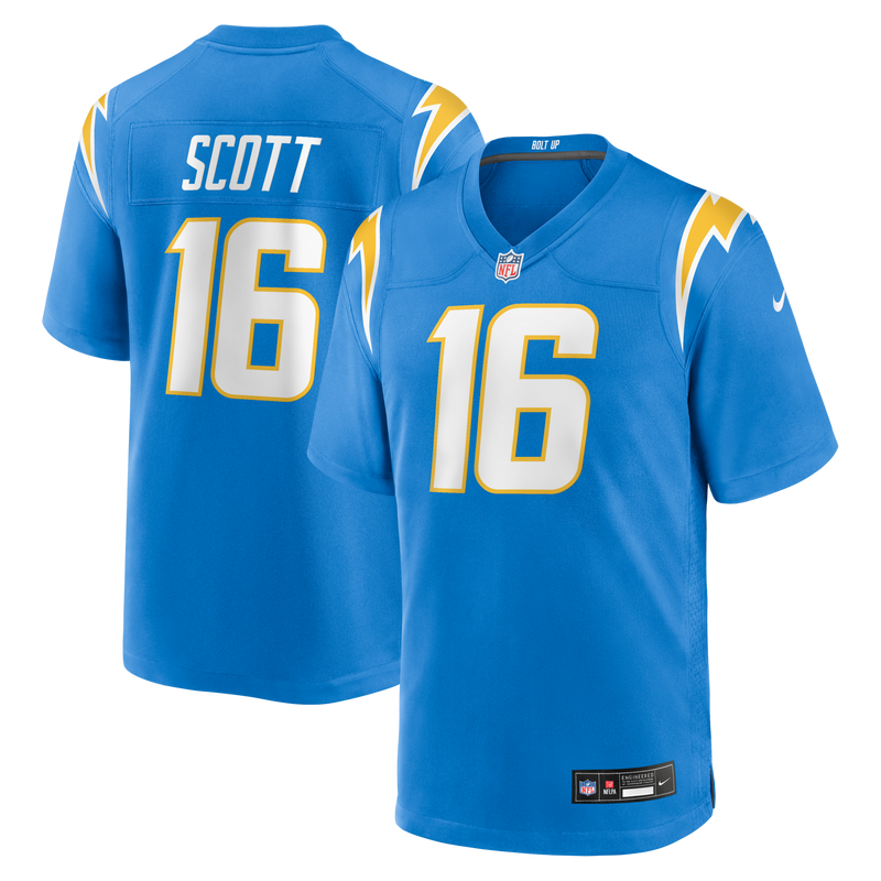Los Angeles Chargers JK Scott Nike Powder Blue Game Jersey