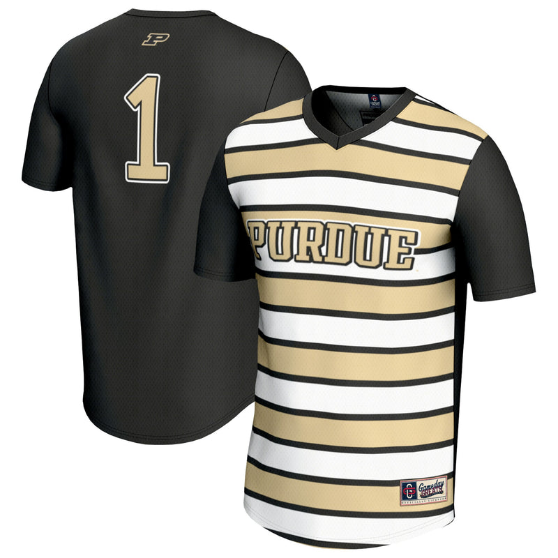 #1 Purdue Boilermakers GameDay Greats Lightweight Soccer Fashion Jersey - Black