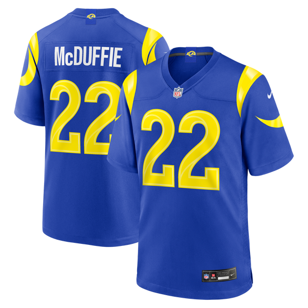 Los Angeles Rams Trent McDuffie Nike Royal Team Game Player Jersey