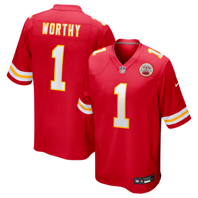 Kansas City Chiefs Xavier Worthy Nike Red Player Game Jersey