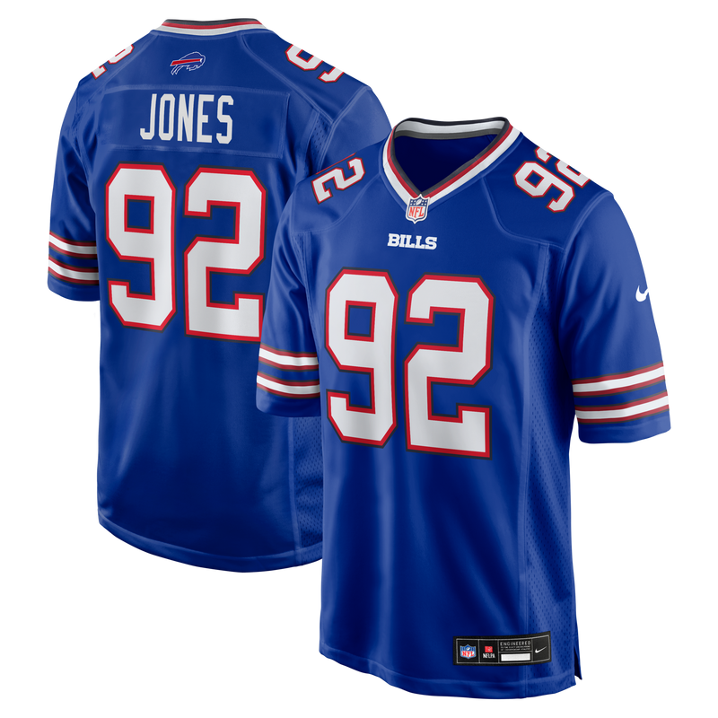 Buffalo Bills DaQuan Jones Nike Royal Game Player Jersey