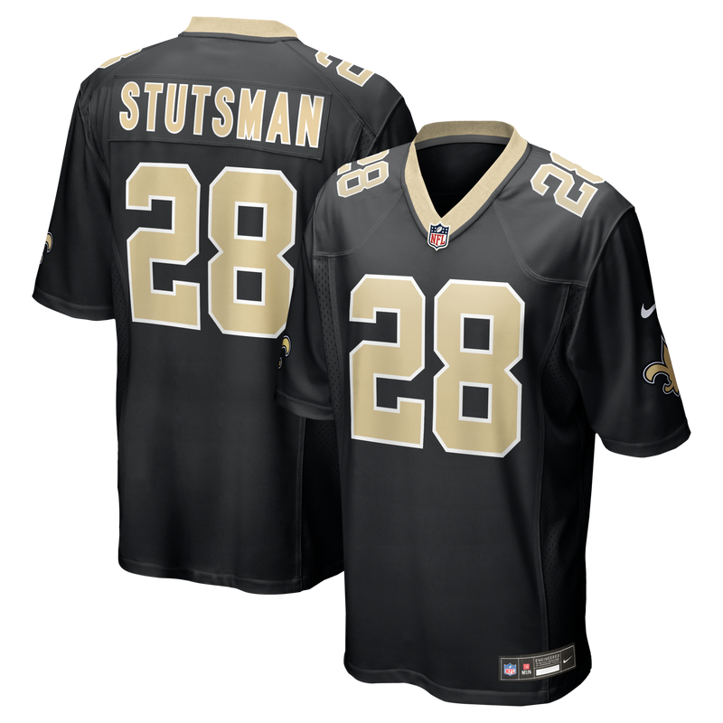 New Orleans Saints Danny Stutsman Nike Black Team Game Jersey