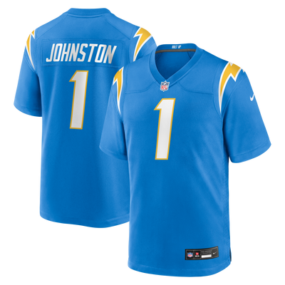 Los Angeles Chargers Quentin Johnston Nike Powder Blue Game Player Jersey
