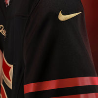 San Francisco 49ers Brock Purdy Nike Black 2025 Rivalries Collection Stitched Limited Jersey