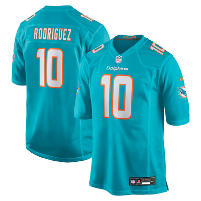 Miami Dolphins Jacob Rodriguez Nike Aqua Game Jersey