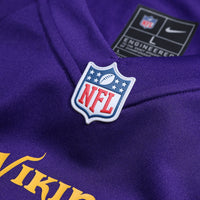 Minnesota Vikings Number 1 Groom Nike Purple Game Jersey