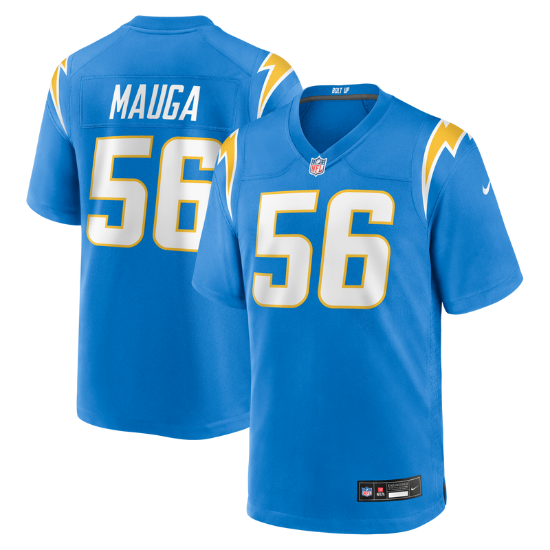 Los Angeles Chargers Kanai Mauga Nike Powder Blue Team Game Jersey