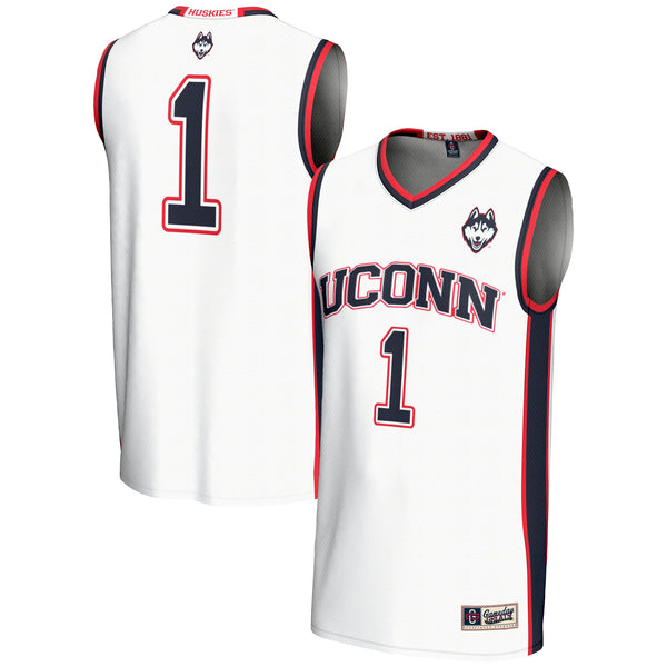 #1 UConn Huskies GameDay Greats Lightweight Basketball Jersey - White