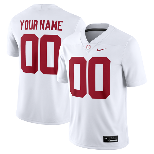 Alabama Crimson Tide Nike Custom Game Jersey - White