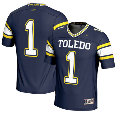 #1 Toledo Rockets GameDay Greats Endzone Football Jersey - Navy