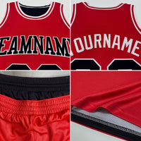 Custom Reversible Maroon Black-Cream Double Side Sublimation Basketball Set Jersey