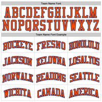 Custom White Orange-Royal Authentic Throwback Basketball Jersey