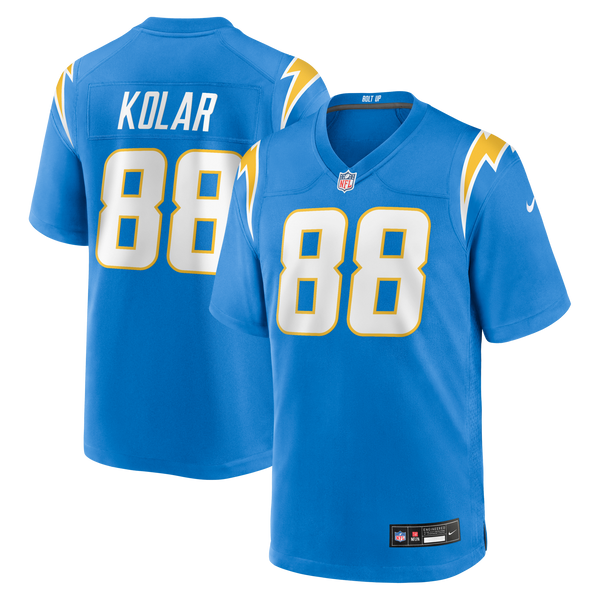 Los Angeles Chargers Charlie Kolar Nike Powder Blue Team Game Jersey
