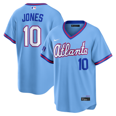 Atlanta Braves Chipper Jones Nike Powder Blue 2026 City Connect Stadium Jersey