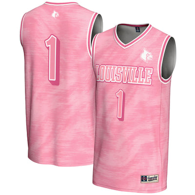 #1 Louisville Cardinals GameDay Greats Lightweight Basketball Fashion Jersey - Pink
