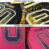 Custom White Royal-Red Drift Fashion Football Jersey
