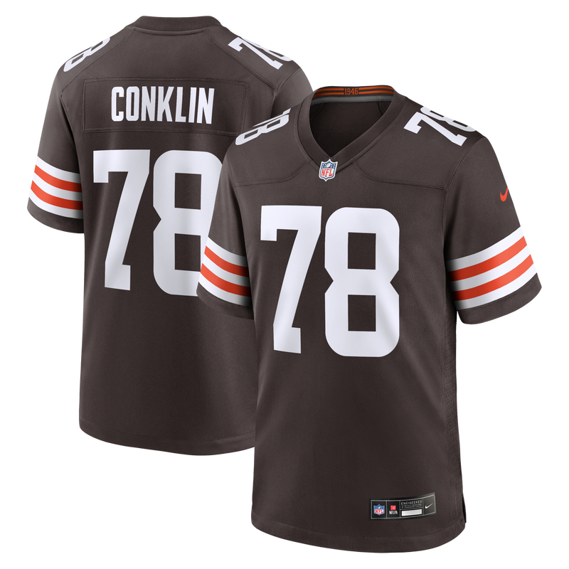 Cleveland Browns Jack Conklin Nike Brown Game Player Jersey